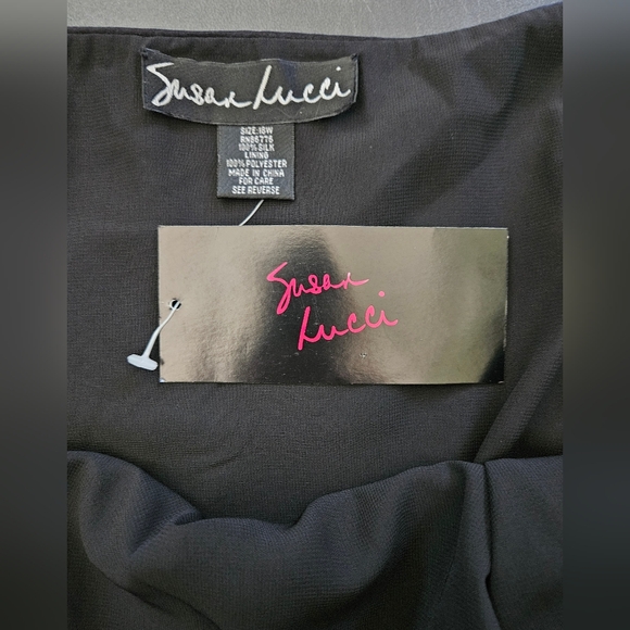 NWT - Silk "Susan Lucci" y2k Cocktail Dress - Size 18W - Picture 7 of 10